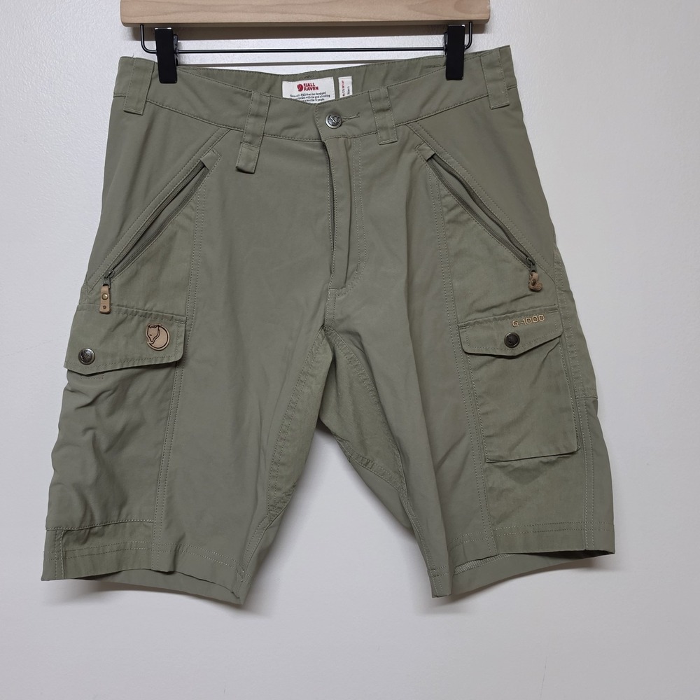 Fjällräven G-1000 Cargo Shorts Mens 30 EU 46  Khaki Brown Hiking Outdoor Utility